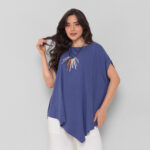 Blusa Feminina Em Malha Mangas Curtas - Imagem 2