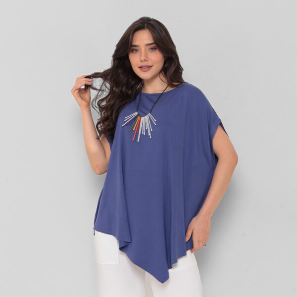 Blusa Feminina Em Malha Mangas Curtas - Imagem 2