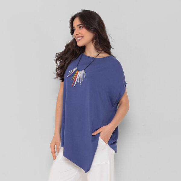 Blusa Feminina Em Malha Mangas Curtas - Imagem 4