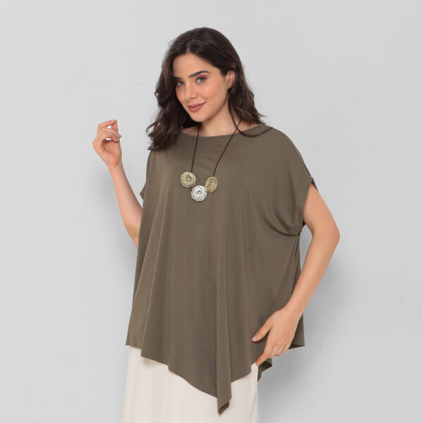 Blusa Feminina Em Malha Mangas Curtas - Imagem 14