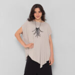 Blusa Feminina Em Malha Mangas Curtas - Imagem 6
