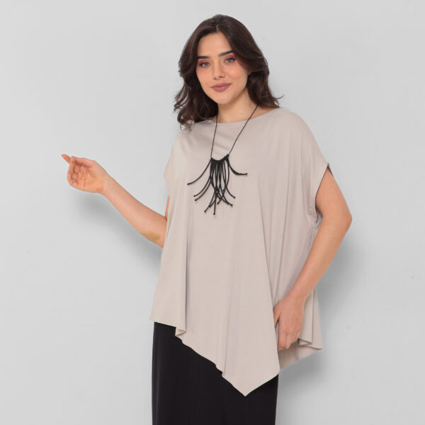Blusa Feminina Em Malha Mangas Curtas - Imagem 8
