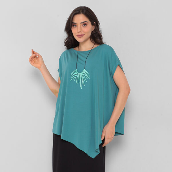 Blusa Feminina Em Malha Mangas Curtas - Imagem 10