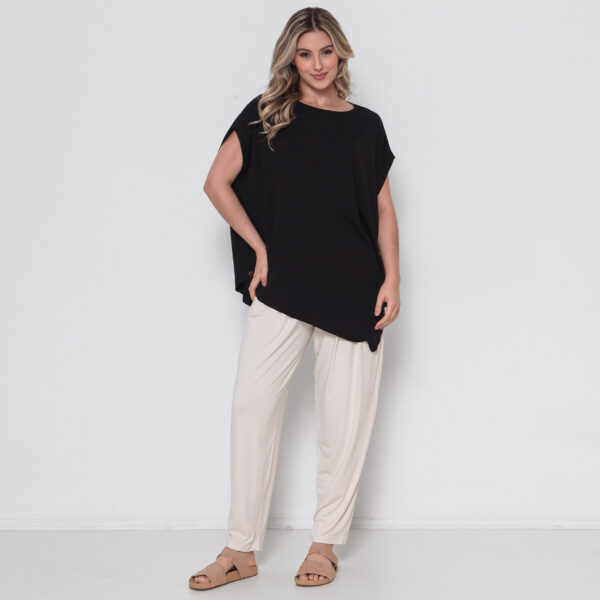 Blusa Feminina Em Malha Mangas Curtas - Imagem 34