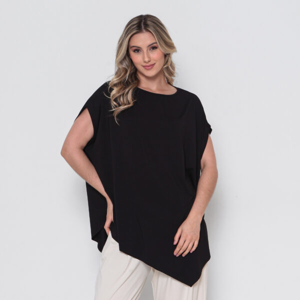 Blusa Feminina Em Malha Mangas Curtas - Imagem 32
