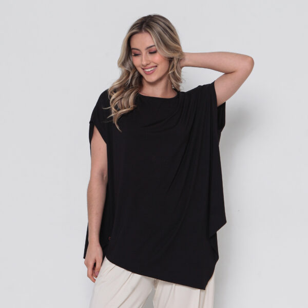 Blusa Feminina Em Malha Mangas Curtas - Imagem 31
