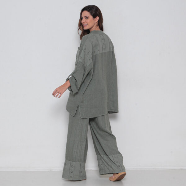 Conjunto Em Linho Com Bolsos - Imagem 9