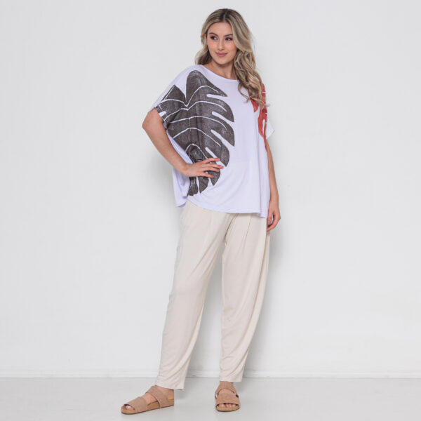 Blusa Feminina Em Malha Estampada - Imagem 3