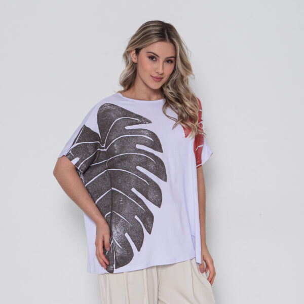 Blusa Feminina Em Malha Estampada - Imagem 2