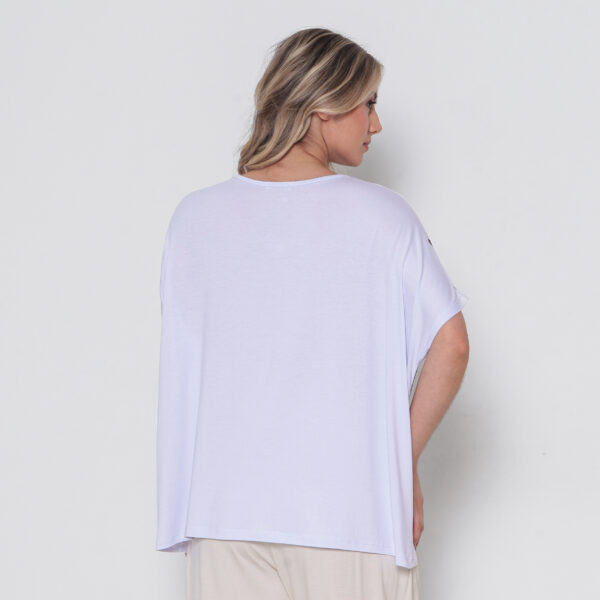 Blusa Feminina Em Malha Estampada - Imagem 5