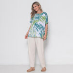 Blusa Feminina Em Malha Estampada - Branca - Imagem 4
