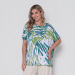 Blusa Feminina Em Malha Estampada - Branca - Imagem 3