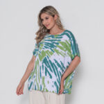 Blusa Feminina Em Malha Estampada - Branca - Imagem 2