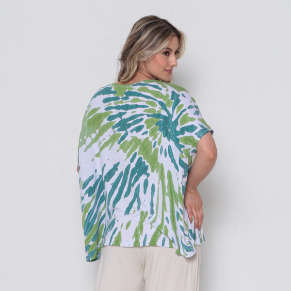 Blusa Feminina Em Malha Estampada - Branca - Imagem 5