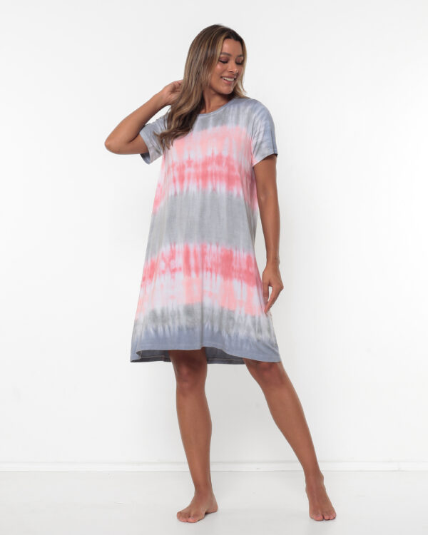 Sleep Wear Em Malha Estampado - Tie Dye - Imagem 1