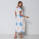 Vestido Em Malha Estampado Com Bolsos - Cru - Imagem 2