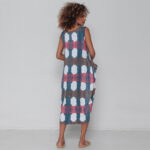 Vestido Tie Dye em Malha sem Manga - Xadrez Italy - Imagem 5
