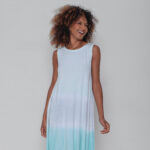 Vestido em Malha Tie Dye - Verde Claro - Imagem 2