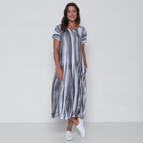 Vestido em Malha Estampado - Branco - Imagem 4