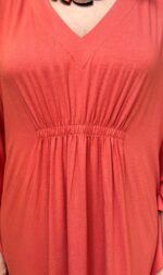 Vestido em Malha Decote V Franzido - Imagem 9