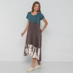 Vestido Atenas em Malha Estampado - Petróleo - Imagem 4