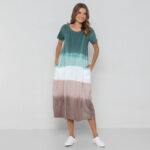 Vestido Estampado em Malha - Degradê - Imagem 2