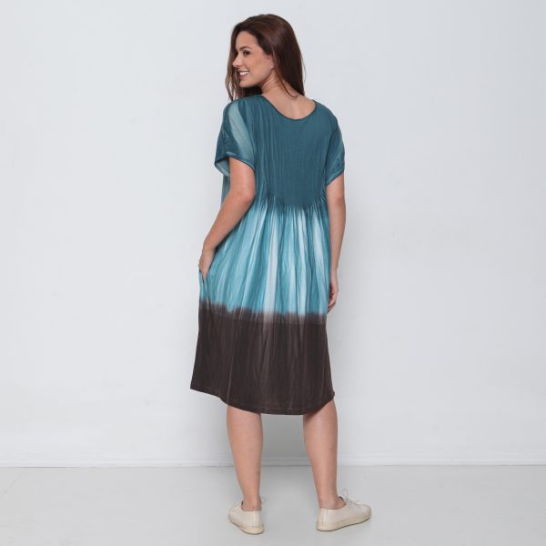 Vestido em Malha Estampado - Petróleo - Imagem 5