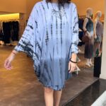 Vestido Borboleta em Malha Estampado - Tie Dye