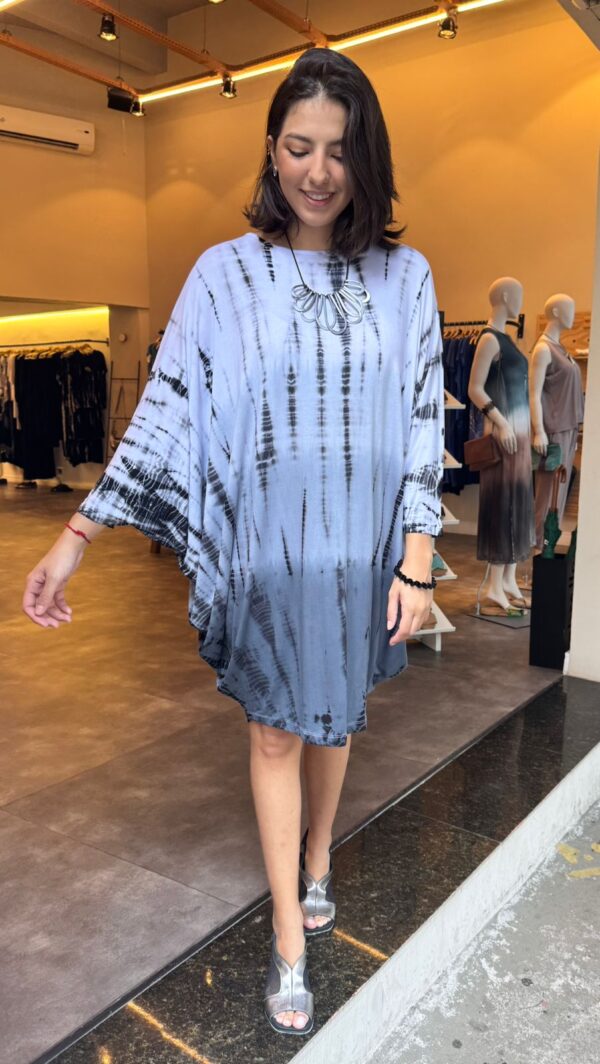 Vestido em Malha Estampado - Tie Dye - Imagem 1