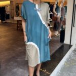 Vestido em Malha Estampado - Petróleo