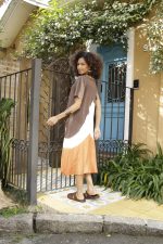 Vestido Lyon em Malha Estampado - Bicolor - Imagem 3