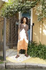 Vestido Lyon em Malha Estampado - Bicolor