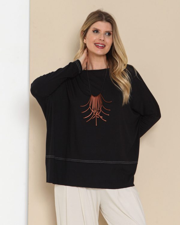 Blusa Pespontada em Malha com Manga Longa - Imagem 18