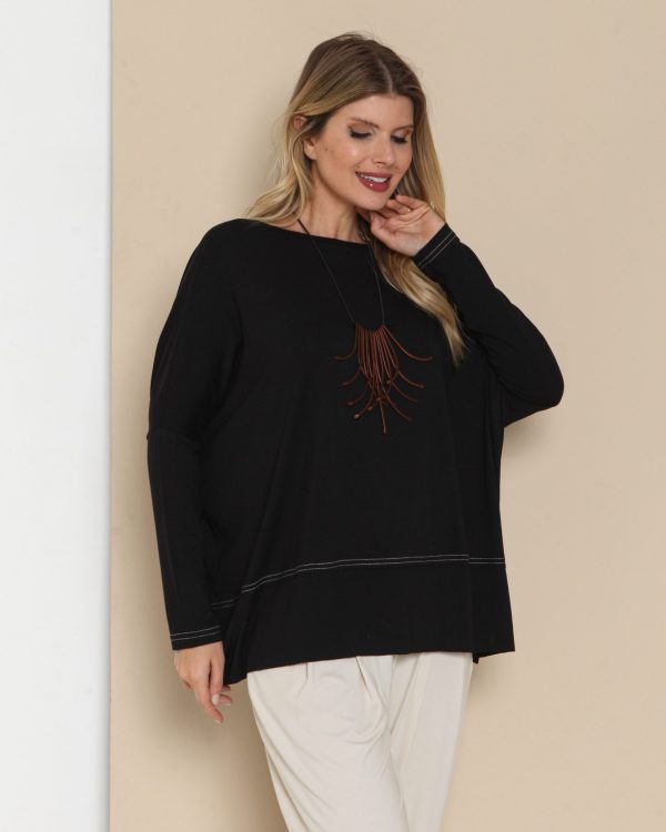 Blusa Pespontada em Malha com Manga Longa - Imagem 17