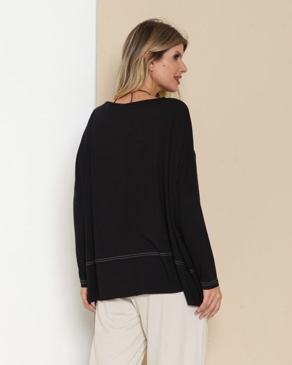 Blusa Pespontada em Malha com Manga Longa - Imagem 19