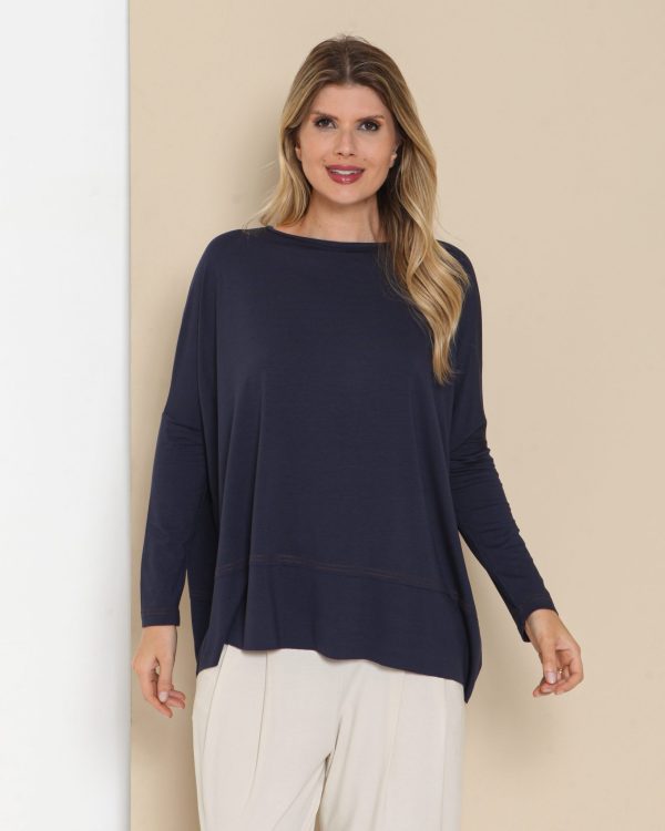 Blusa Pespontada em Malha com Manga Longa - Imagem 12
