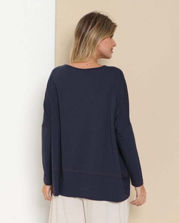 Blusa Pespontada em Malha com Manga Longa - Imagem 14