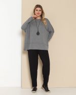 Blusa Pespontada em Malha com Manga Longa - Imagem 3