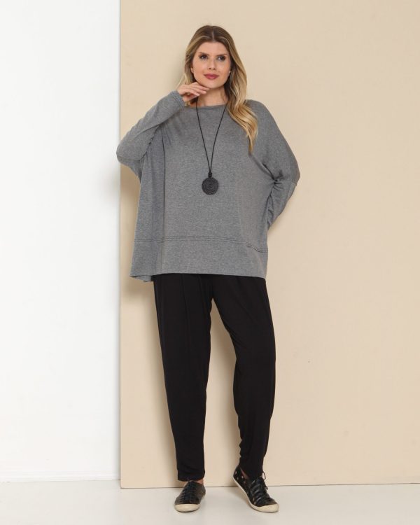 Blusa Pespontada em Malha com Manga Longa - Imagem 3