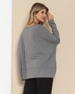 Blusa Pespontada em Malha com Manga Longa - Imagem 6