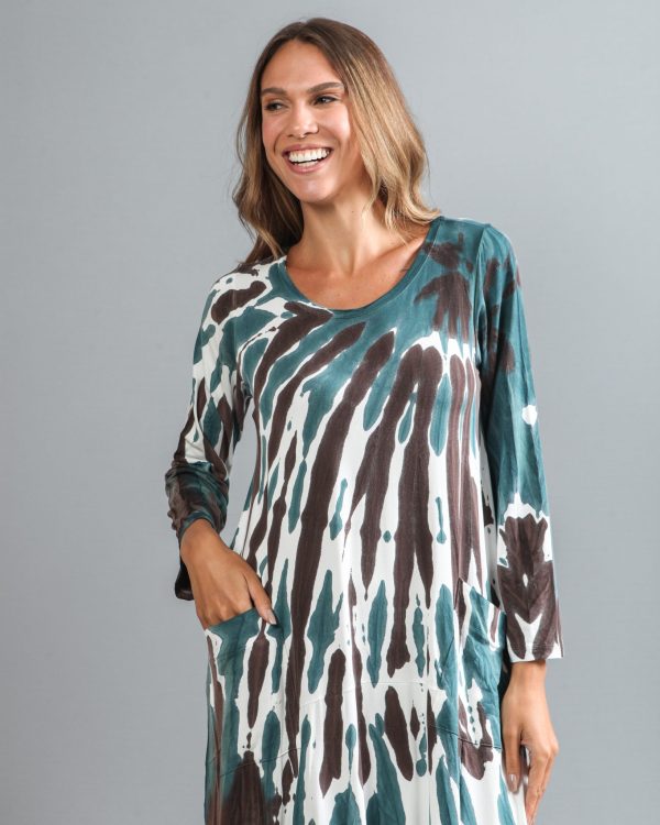 Vestido Lyon em Malha Estampado - Off - Imagem 2