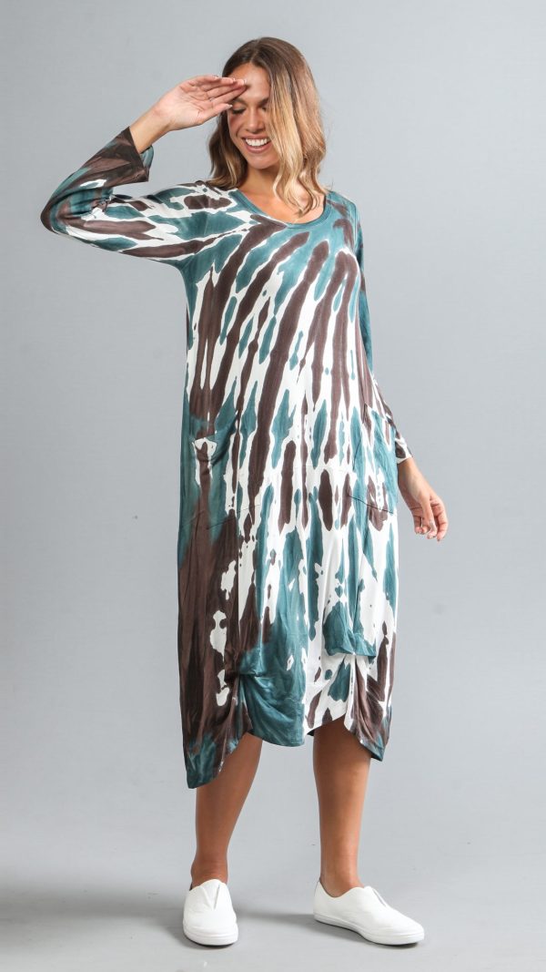 Vestido Lyon em Malha Estampado - Off