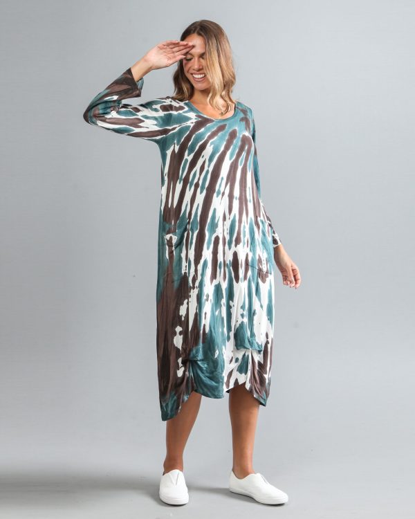 Vestido Lyon em Malha Estampado - Off - Imagem 1