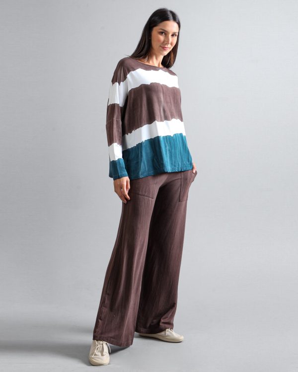 Conjunto Feminino em Malha Estampado - Listrada - Imagem 3