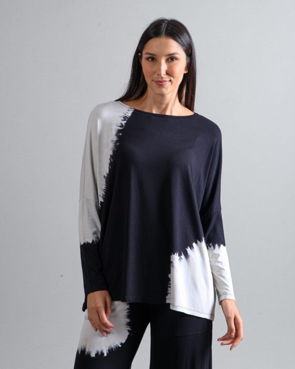 Conjunto Feminino em Malha Estampado - Preto - Imagem 2