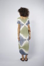 Vestido Estampado em Malha Manga Longa - Verde - Imagem 4