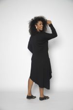 Vestido em Malha Estampado Bolas - Preto - Imagem 7