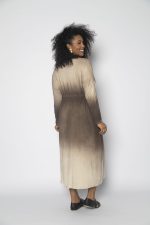 Vestido em Malha Manga Longa - Areia - Imagem 5