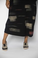 Vestido em malha Estampado - Preto - Imagem 5