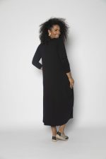 Vestido em malha Estampado - Preto - Imagem 4